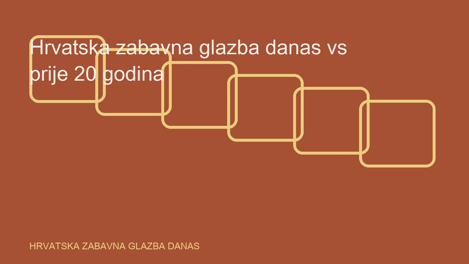 Urednička ilustracija za temu hrvatska zabavna glazba danas